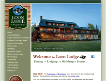 Tablet Screenshot of loonlodgeme.com